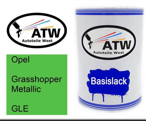 Opel, Grasshopper Metallic, GLE: 500ml Lackdose, von ATW Autoteile West.